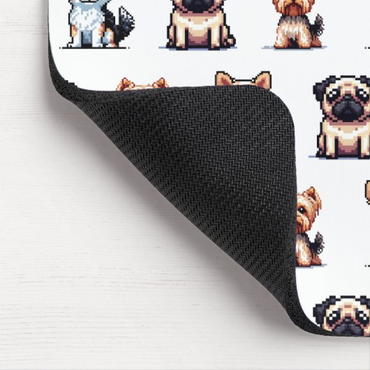 Minydogs pixelart Mousepad (Ecke)