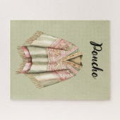 Minz Avocado Rosa Poncho Puzzle (Horizontal)