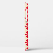 Minz blau, rote Herzen Kachelmuster. Case-Mate iPhone Hülle (Rückseite / Links)