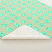 Minz-Blumenmuster Sherpadecke (3/4)