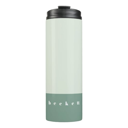 Minz-Farbblock Thermosbecher (Vorderseite)