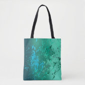 Minz-Flurry-Abstrakt-Spatter-Kunst Tasche (Vorderseite)