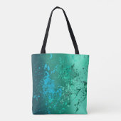 Minz-Flurry-Abstrakt-Spatter-Kunst Tasche (Rückseite)