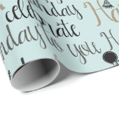 Minz Frohen Geburtstag Geschenkpapier (Rolleneckpunkt)