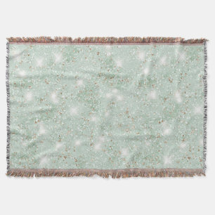Minz-Glitter Decke