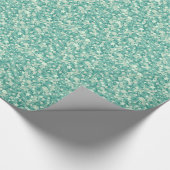 Minz grüner Glitzer und Glitzern. Geschenkpapier (Ecke)