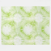 Minz-Kalkgrün Tie Dye Fleecedecke (Vorderseite (Horizontal))
