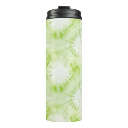 Minz-Kalkgrün Tie Dye Thermosbecher (Vorderseite)