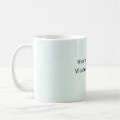 Minz Kamin Warme Wünsche Kaffeetasse (Links)