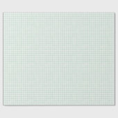 Minz-Klassiker-Gingham Geschenkpapier (Flach)