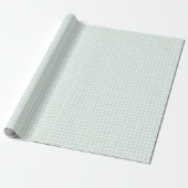 Minz-Klassiker-Gingham Geschenkpapier (Ungerollt)