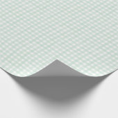 Minz-Klassiker-Gingham Geschenkpapier (Ecke)