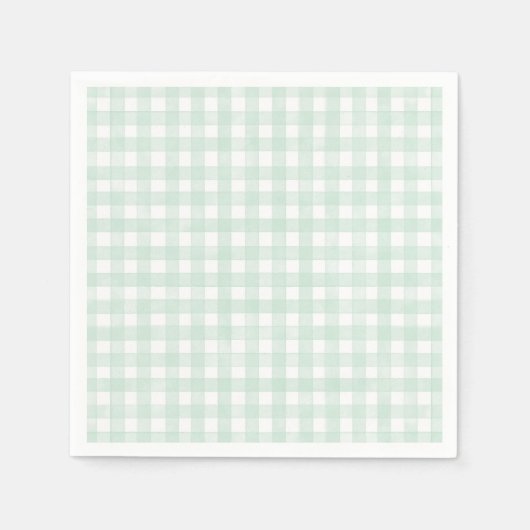 Minz-Klassiker-Gingham Serviette (Vorderseite)
