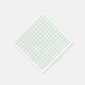 Minz-Klassiker-Gingham Serviette (Ecke)