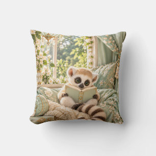 Minz-Lemur-Lesebuchnische Kissen