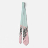 Minz-Rosa-Abstrakt Moderne Kollektion Krawatte (Rückseite)