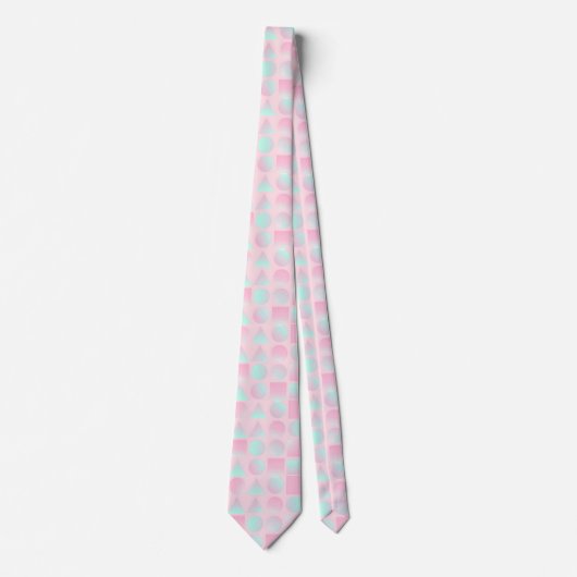 Minz-Rosa-Abstrakt-Trend-Kollektion Krawatte (Vorderseite)