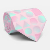 Minz-Rosa-Abstrakt-Trend-Kollektion Krawatte (Gerollt)