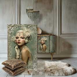 Minz-Salbei-Allure, Gatsby-Flapper Roaring Twentie Seidenpapier