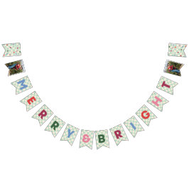 Minz-Schachbrett-Merry-&-Bright-Wimpelkette Wimpelkette