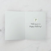 Minz-Schmetterlingsfreude Karte (Innenseite)