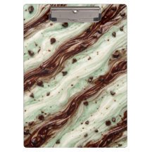 Minz-Schokoladen-Chip-Milchshake-Marmor-Design