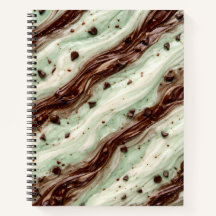 Minz-Schokoladen-Chip-Milchshake-Marmor-Design