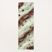 Minz-Schokoladen-Chip-Milchshake-Marmor-Design