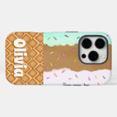 Minz-Schokoladen-Erdbeereis Name Case-Mate iPhone Hülle (Rückseite (Horizontal))