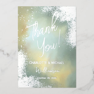 Minz-Sparkling-Foto-Overlay-Hochzeit-Danke Folieneinladung