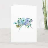 Minz- und Blaue Boho-Blumenhochzeit Programm (Rückseite)