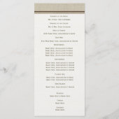 Minz- und Pfirsich-Gerbera-Daisy-Hochzeitsprogramm Programm (Rückseite)