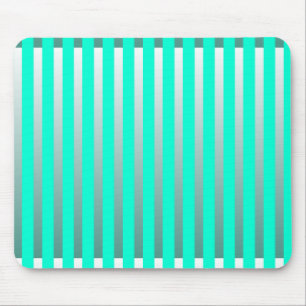 Minz- und Silberstreifen Mousepad