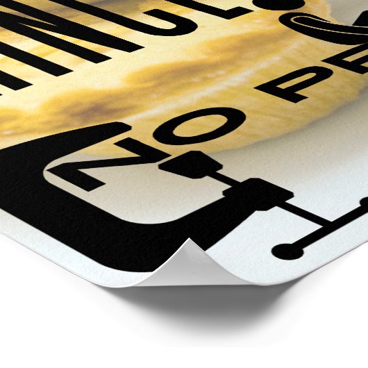 Minzbacken herstellen - KEIN DRUCK Poster (Ecke)