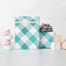 Minzblau Frische Gingham Brise Karomuster