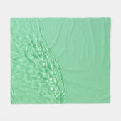 Minzblau gefärbte klare Wasseroberflächentextur mi Fleecedecke (Vorderseite (Horizontal))