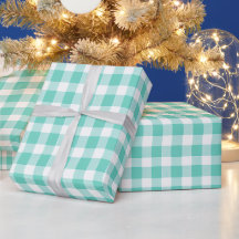 Minzblaue Frische Gingham Brise Karomuster
