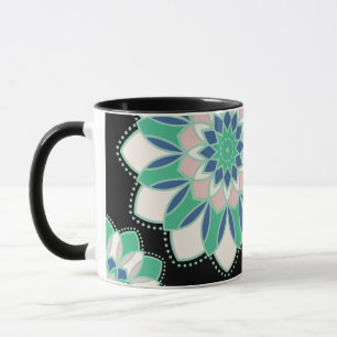 Minzblüten-Mandala-Tasse Tasse