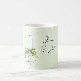 Minzbogen Weiße Kerze Shine Bright Kaffeetasse