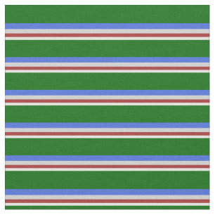 Minzcreme, braun, leicht grau, Royal Blue & Green Stoff