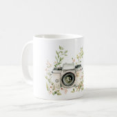 Minzcreme Schmetterlinge Träume Kamera Kaffeetasse (Vorderseite Links)