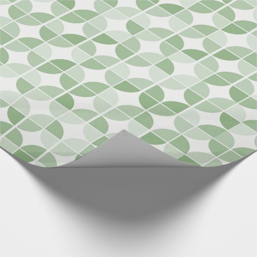 Minze Abstrakt Geschenkpapier (Ecke)