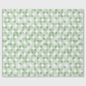 Minze Abstrakt Geschenkpapier (Flach)