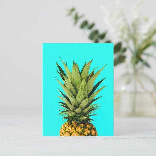 Minze Ananas Top Postkarte (Stehend Vorderseite)