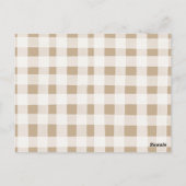 Minze and Peach Pumpkin Baby Books Insert Card Postkarte (Rückseite)