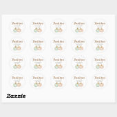 Minze and Peach Pumpkin Gold Danke Sticker (Blatt)