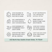 Minze BB glänzt nach Pflegeinstruktionskarte (Rückseite)