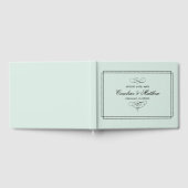 Minze | Black Elegant Wedding Guest Books Gästebuch (Voll)