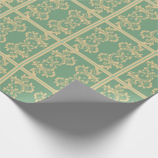 Minze Blätter Geschenkpapier (Ecke)