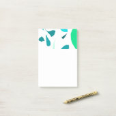 Minze Blätter nach dem Einsetzen Post-it Klebezettel (Auf Schreibtisch)